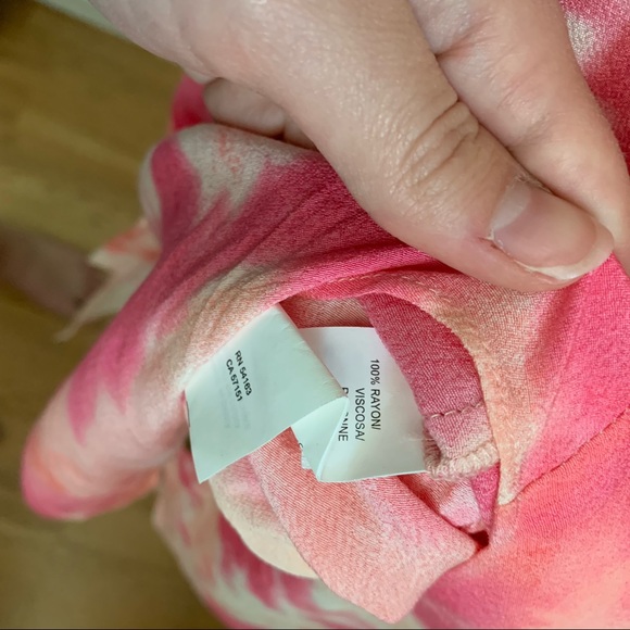 button up tank dress, pink tie dye, belt, - Picture 9 of 13